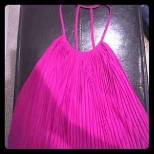 Purple backless shirt
